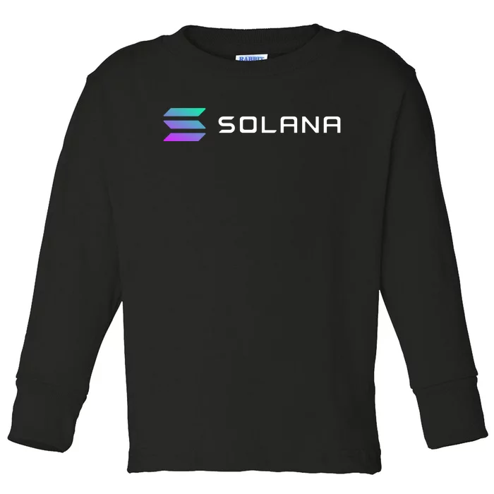 Solana Token, Crypto, DeFi, Crypto Exchange, Solana Crypto Toddler Long Sleeve Shirt