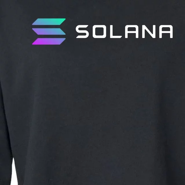 Solana Token, Crypto, DeFi, Crypto Exchange, Solana Crypto Cropped Pullover Crew