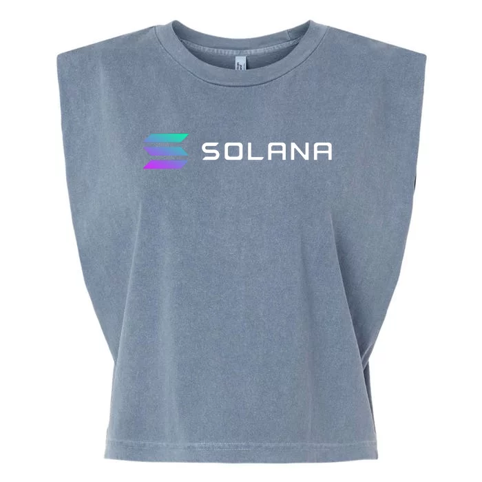 Solana Token, Crypto, DeFi, Crypto Exchange, Solana Crypto Garment-Dyed Women's Muscle Tee