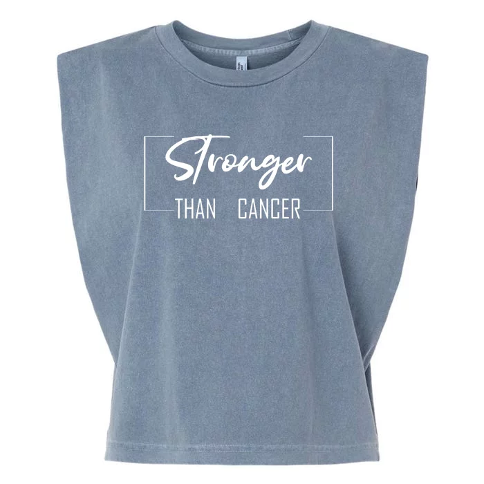 Stronger Than Cancer Garment-Dyed Women's Muscle Tee