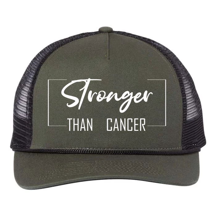 Stronger Than Cancer Retro Rope Trucker Hat Cap