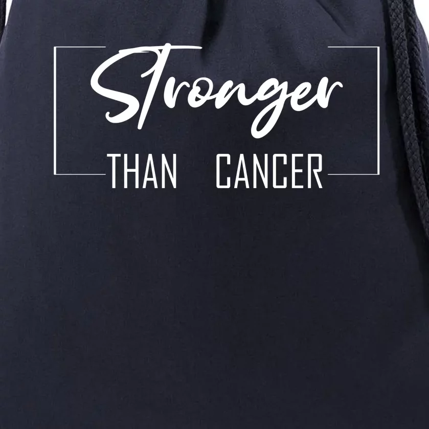 Stronger Than Cancer Drawstring Bag