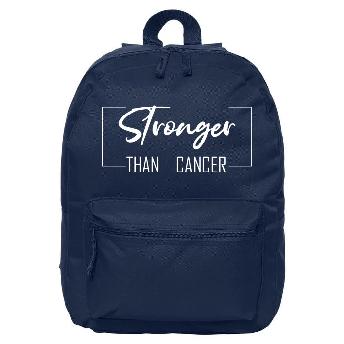 Stronger Than Cancer 16 in Basic Backpack