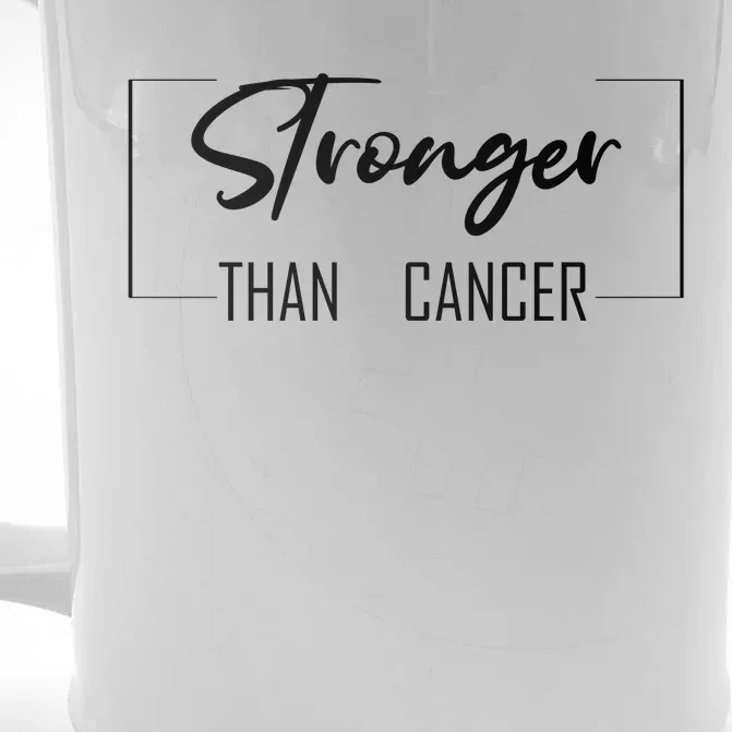 Stronger Than Cancer Front & Back Beer Stein