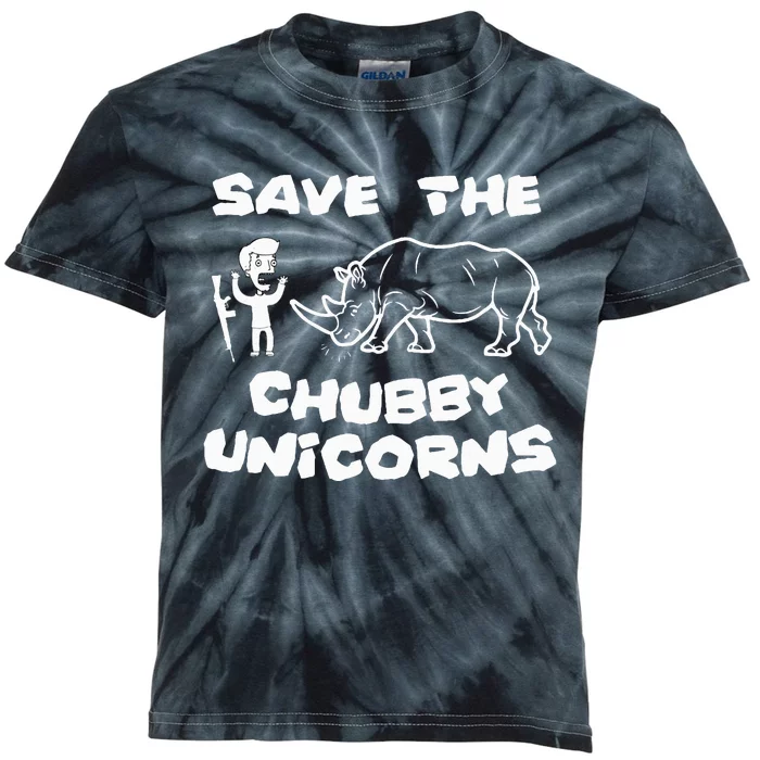 Save the Chubby Unicorns Proud to defend Rhino Kids Tie-Dye T-Shirt