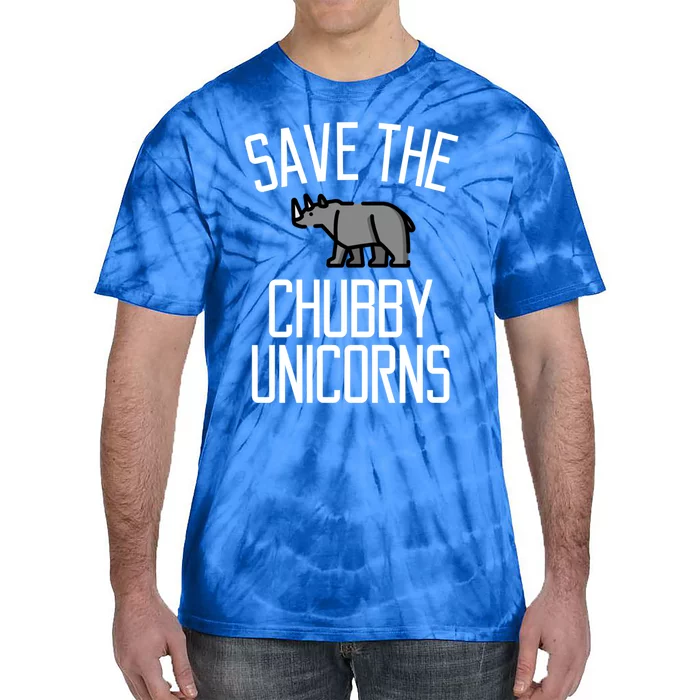 Save The Chubby Unicorns Rhino Gift Tie-Dye T-Shirt