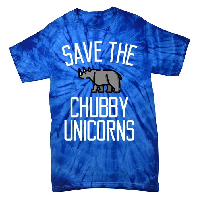 Save The Chubby Unicorns Rhino Gift Tie-Dye T-Shirt