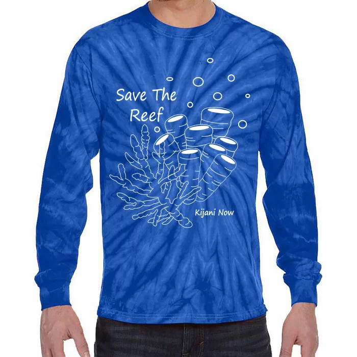 Save The Coral Protect The Reef Ocean Conservation Coral Great Gift Tie-Dye Long Sleeve Shirt