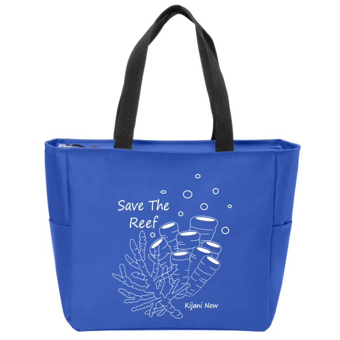 Save The Coral Protect The Reef Ocean Conservation Coral Great Gift Zip Tote Bag