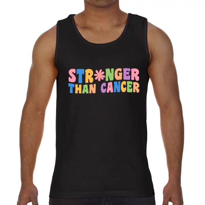 Stronger Than Cancer Awareness Colorful Comfort Colors® Tank Top