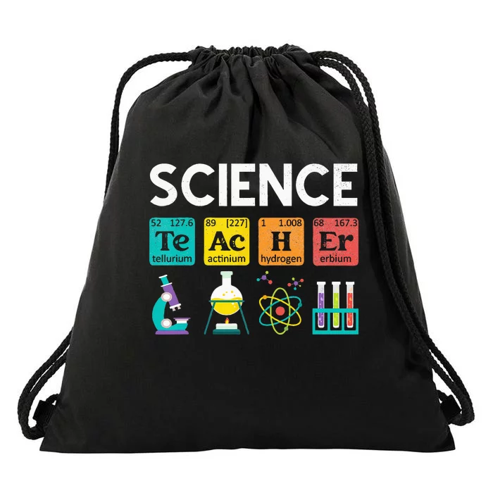 Science Teacher Chemistry Biology Physics Teacher Student Drawstring Bag