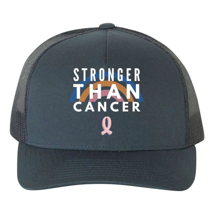 Stronger Than Cancer Breast Cancer Awareness Survivor Cute Gift Yupoong Adult 5-Panel Trucker Hat