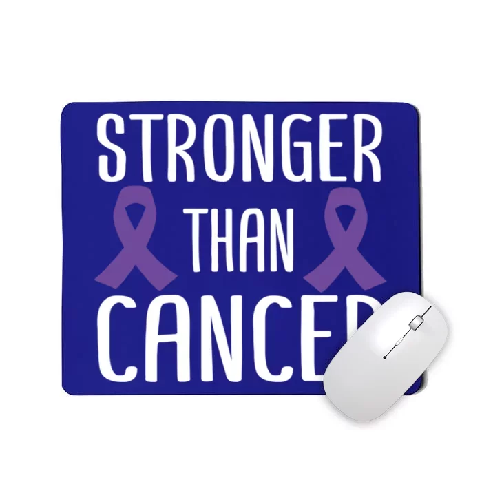 Stronger Than Cancer Pancreatic Cancer Purple Ribbon Gift Mousepad