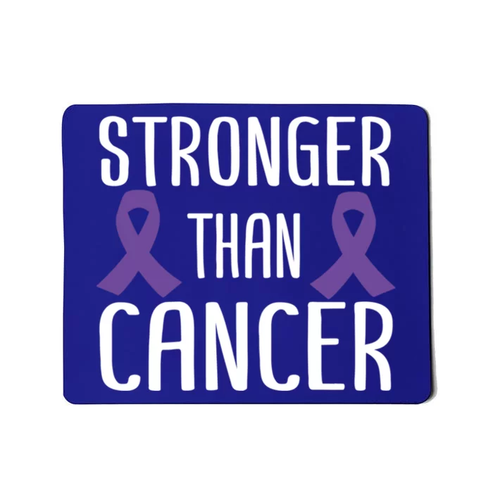 Stronger Than Cancer Pancreatic Cancer Purple Ribbon Gift Mousepad