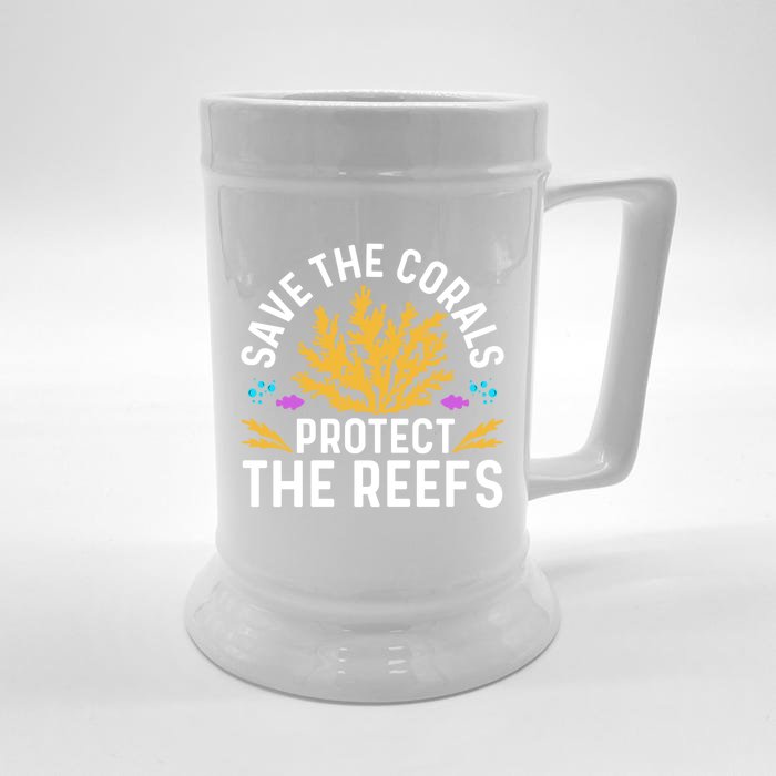 Save The Coral Protect The Reefs Fishkeeper Great Gift Front & Back Beer Stein