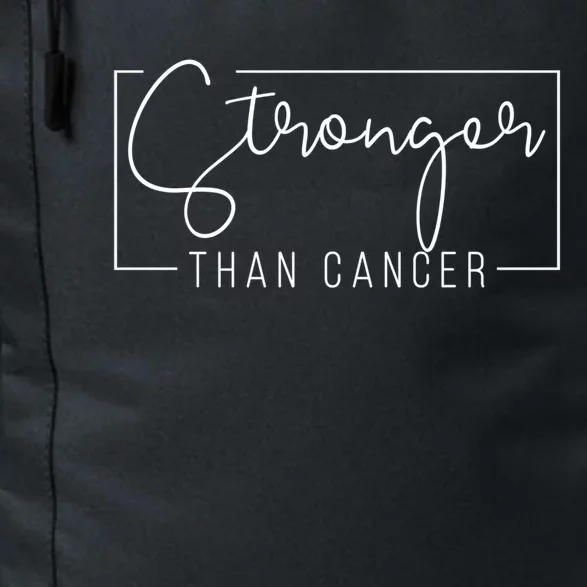 Stronger Than Cancer Pink Ribbon Breast Cancer Awareness Gift Daily Commute Backpack