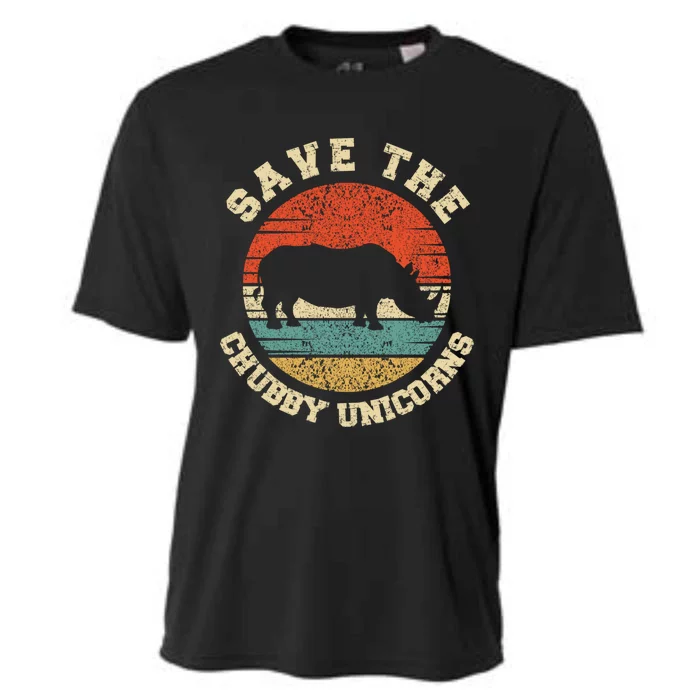 Save The Chubby Unicorns Gift Cooling Performance Crew T-Shirt