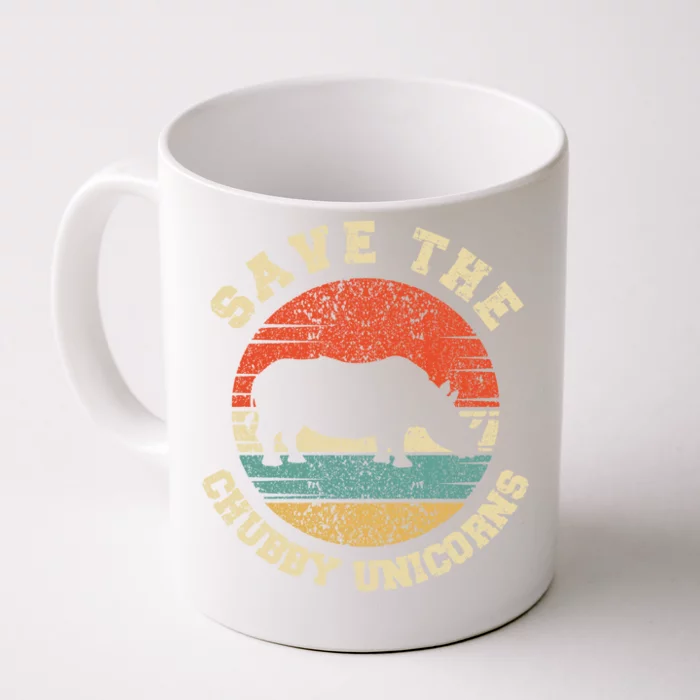 Save The Chubby Unicorns Gift Front & Back Coffee Mug