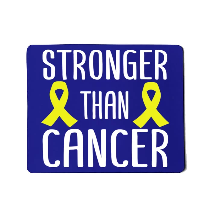 Stronger Than Cancer Sarcoma Cone Bladder Yellow Ribbon Gift Great Gift Mousepad