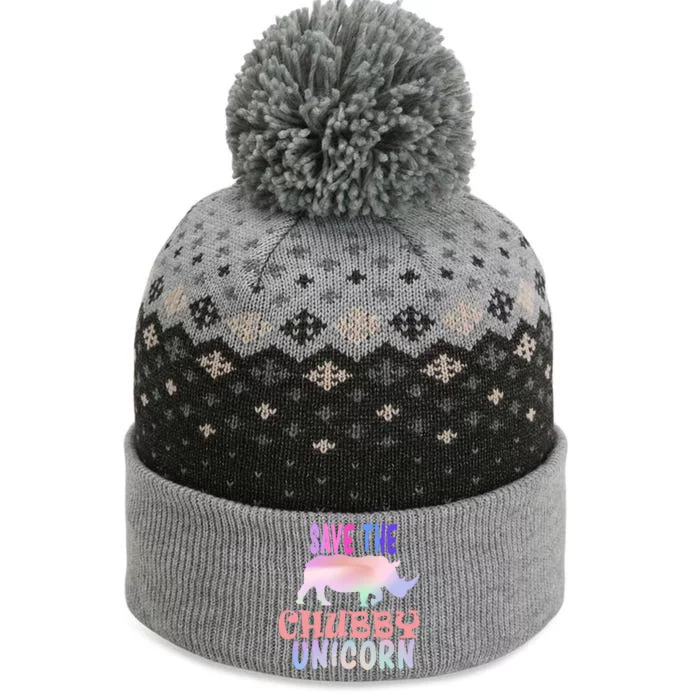 Save The Chubby Unicorn Gift The Baniff Cuffed Pom Beanie