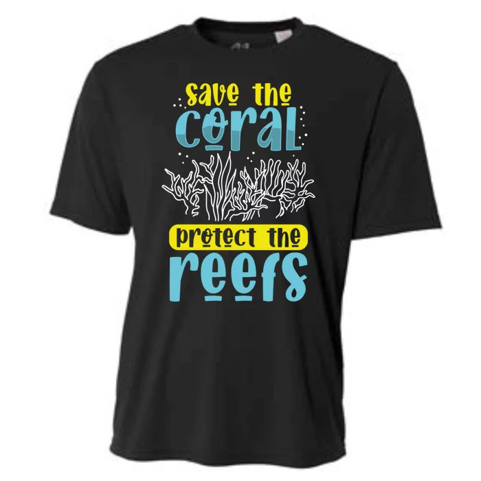 Save The Coral Reef Biologist Microbiologist Biology Gift Cooling Performance Crew T-Shirt