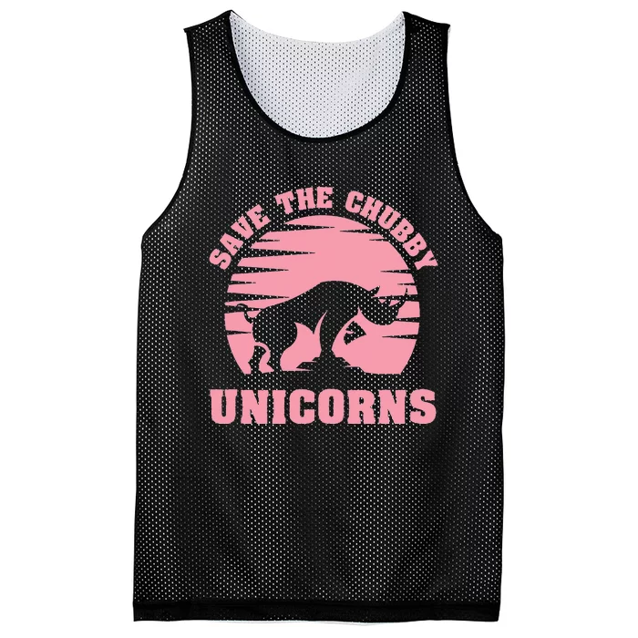 Save The Chubby Unicorns Funny Unicorn Rhino Mesh Reversible Basketball Jersey Tank