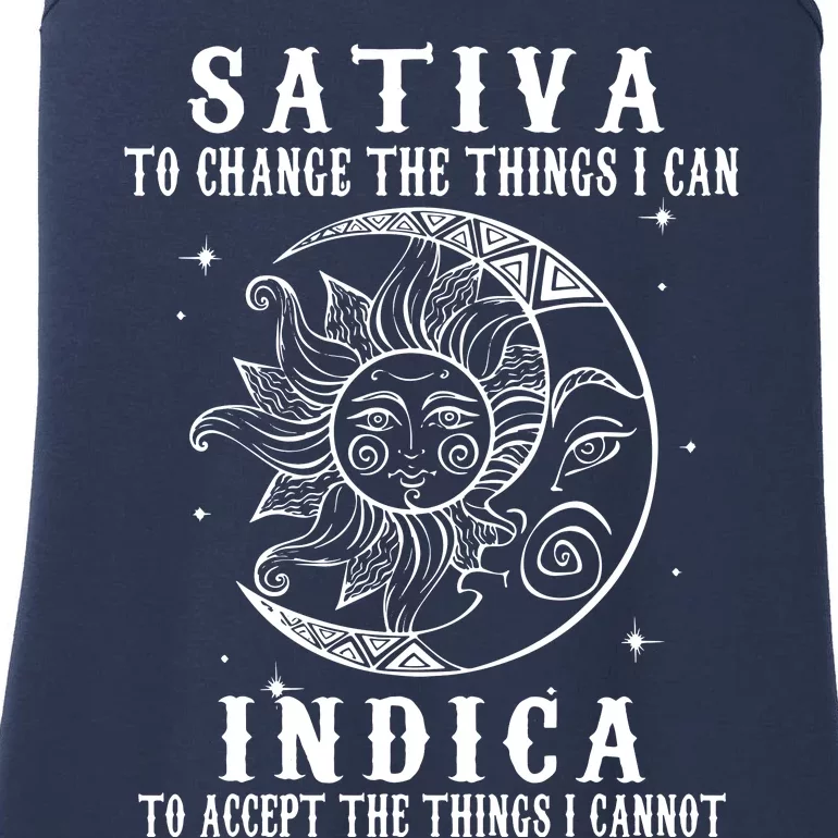 Sativa To Change The Things I Can Indica, Cannabis Weed Ladies Essential Tank