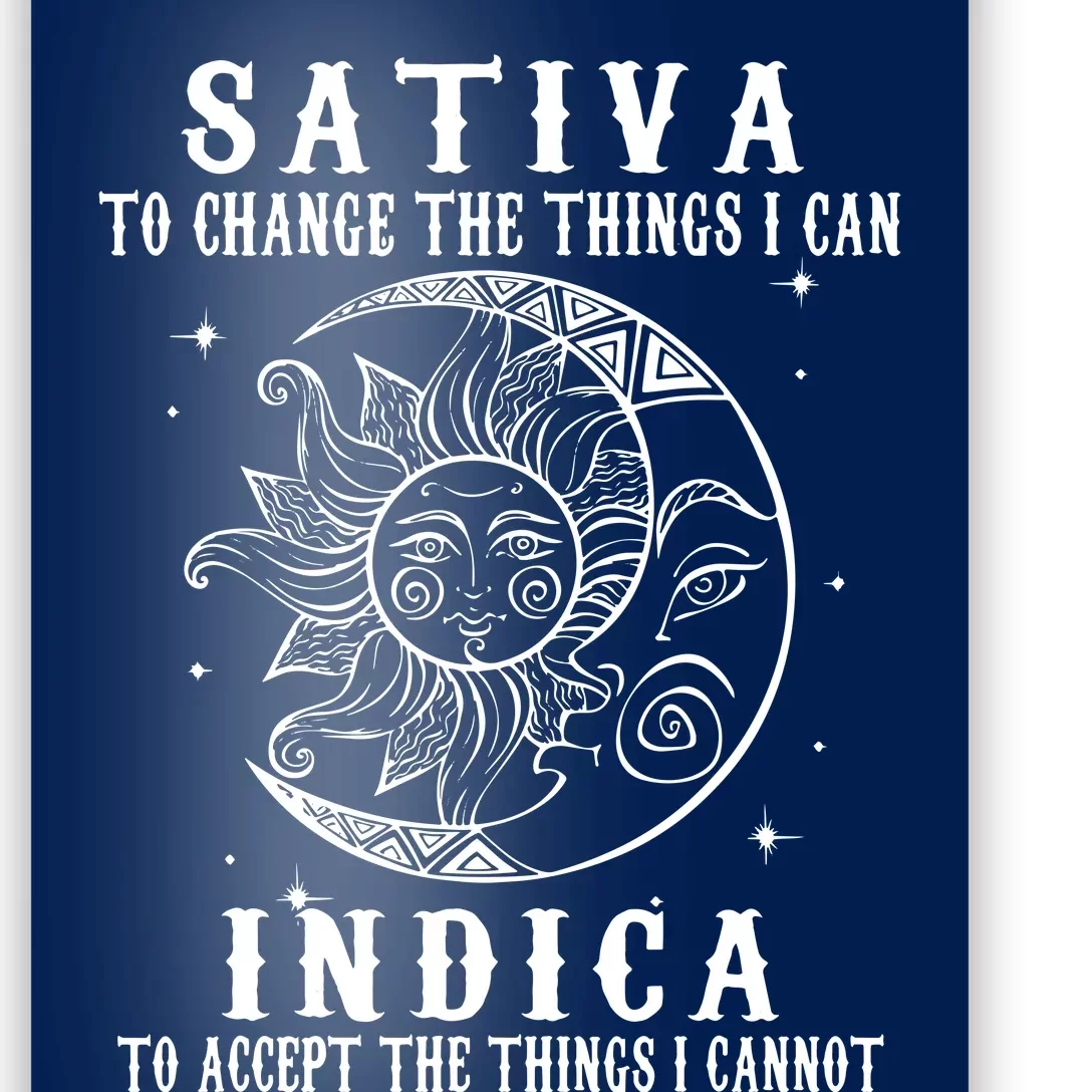 Sativa To Change The Things I Can Indica Cannabis Weed Leaf Mesh