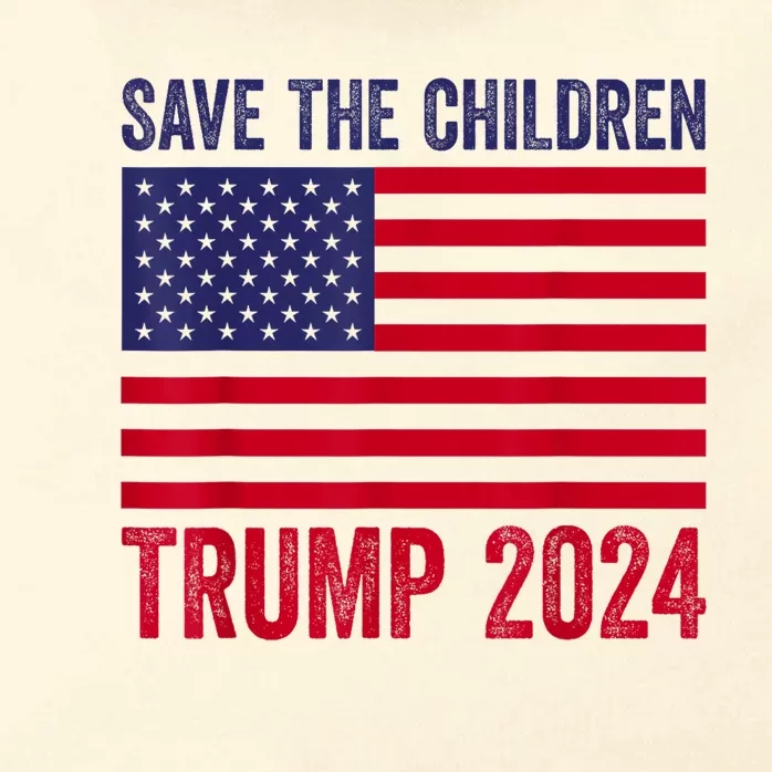 Save The Children Stop Human Trafficking Trump 2024 Zip Tote Bag