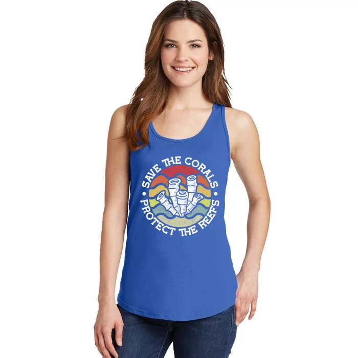 Save The Corals Protect The Reef Coral Reef Gift Ladies Essential Tank