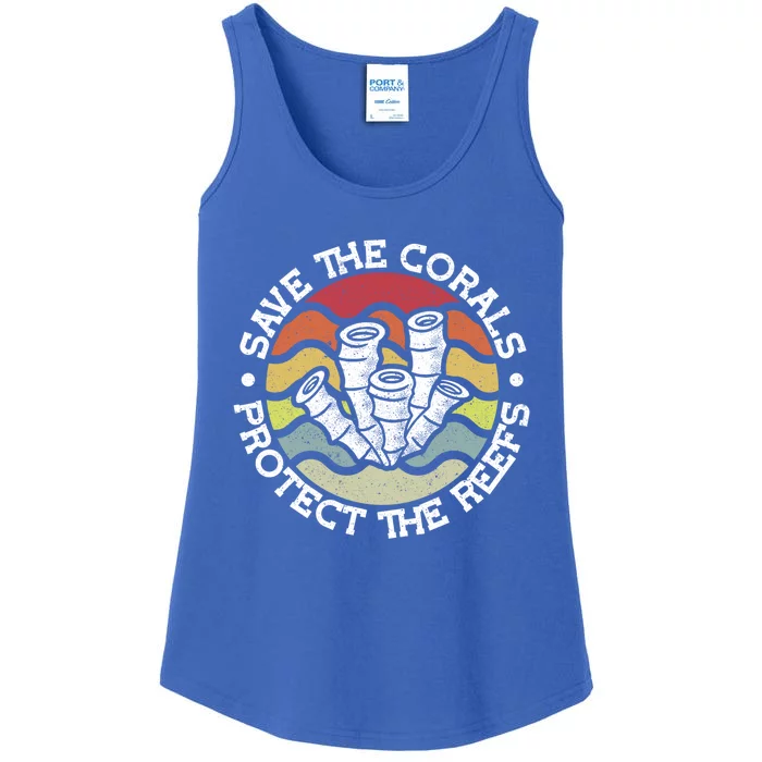 Save The Corals Protect The Reef Coral Reef Gift Ladies Essential Tank