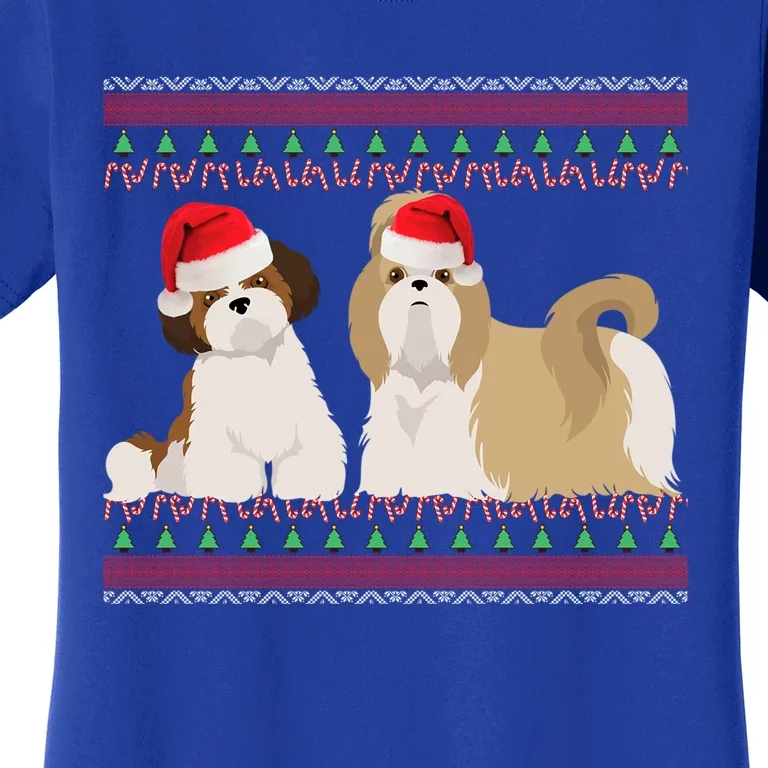 Shih Tzu Christmas Shih Tzu Dog Holiday Gift Women's T-Shirt