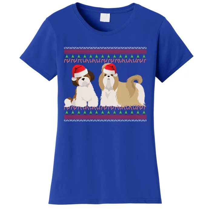 Shih Tzu Christmas Shih Tzu Dog Holiday Gift Women's T-Shirt