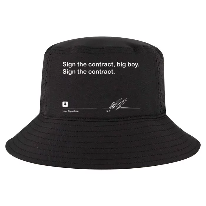 Sign The Contract Big Boy Sign The Contract Signature Cool Comfort Performance Bucket Hat