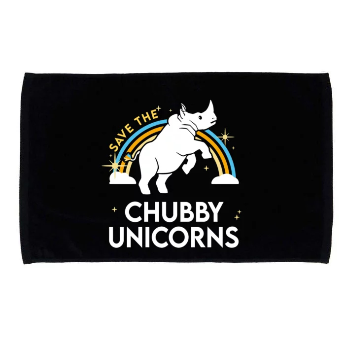 Save The Chubby Unicorns Gift Microfiber Hand Towel