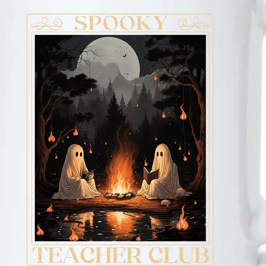 Spooky Teacher Club Halloween Ghost Reading Book Tarot Meaningful Gift Black Color Changing Mug