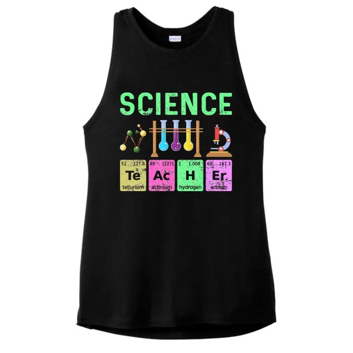 Science Teacher Chemist Physicist Vintage Ladies Tri-Blend Wicking Tank