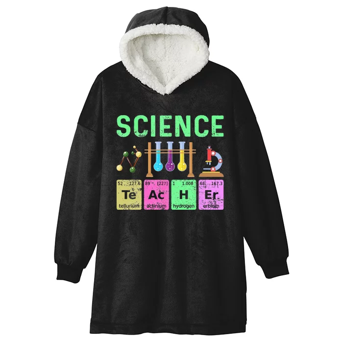 Science Teacher Chemist Physicist Vintage Hooded Wearable Blanket