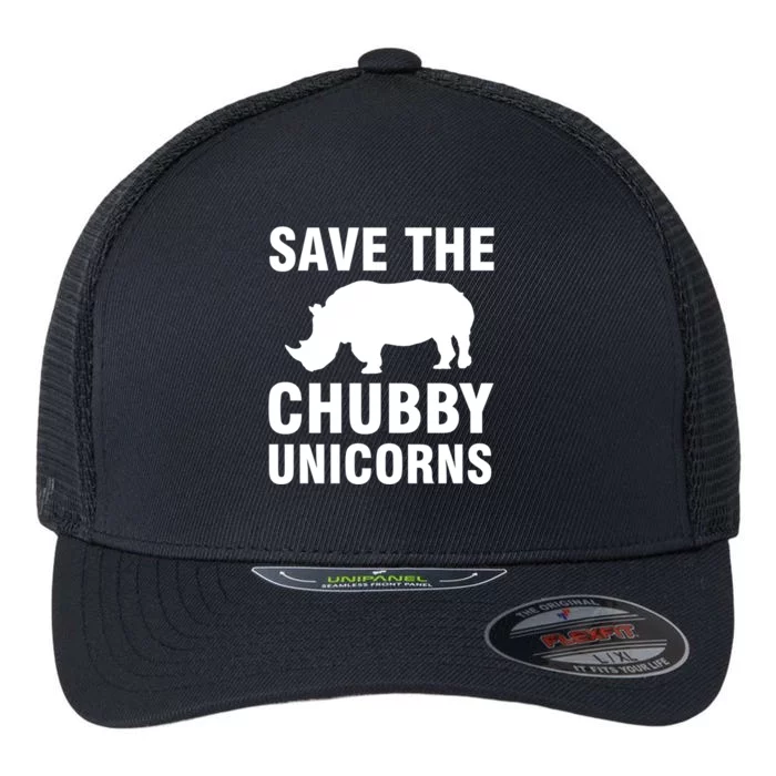 Save The Chubby Unicorns Gift Flexfit Unipanel Trucker Cap