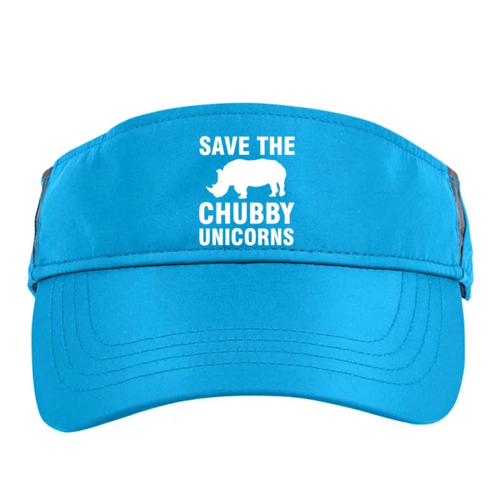 Save The Chubby Unicorns Gift Adult Drive Performance Visor