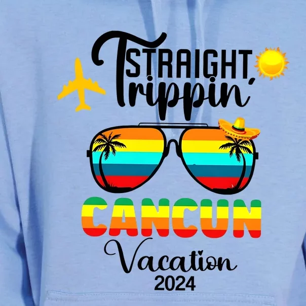 Straight Trippin Cancun Vacation 2024 Unisex Surf Hoodie