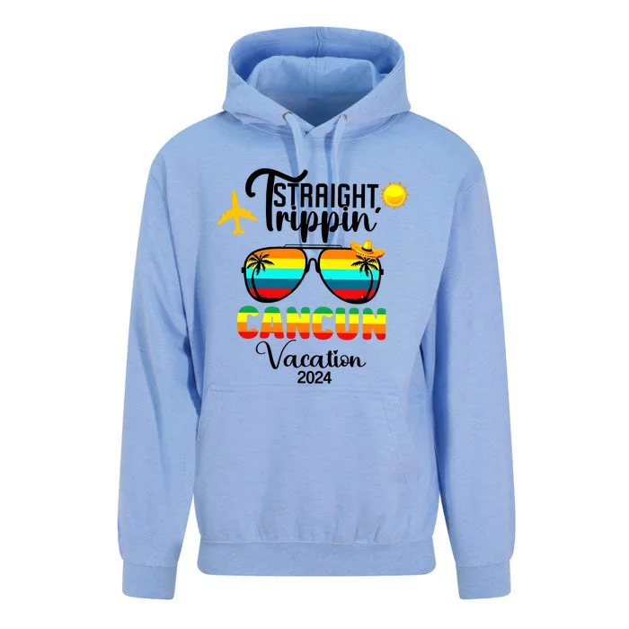 Straight Trippin Cancun Vacation 2024 Unisex Surf Hoodie