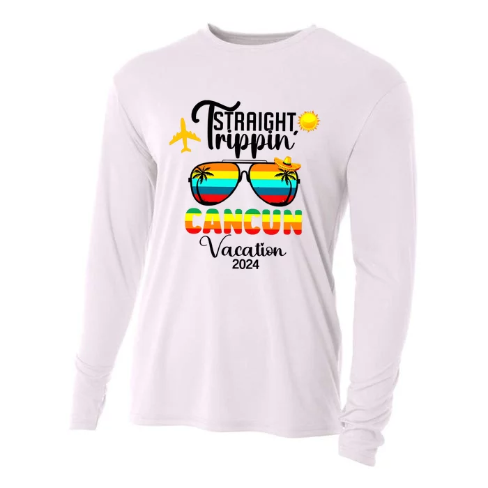 Straight Trippin Cancun Vacation 2024 Cooling Performance Long Sleeve Crew