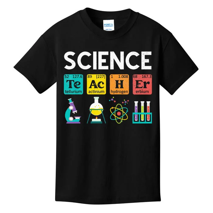 Science Teacher Chemistry Biology Physics Teacher Student Kids T-Shirt