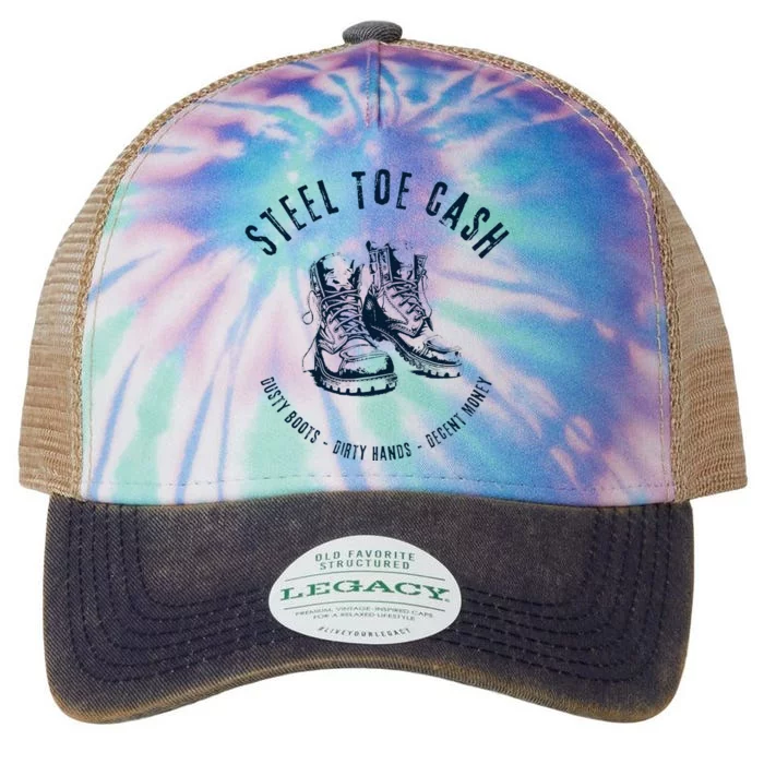 Steel Toe Cash Blue Collar American Workers Legacy Tie Dye Trucker Hat