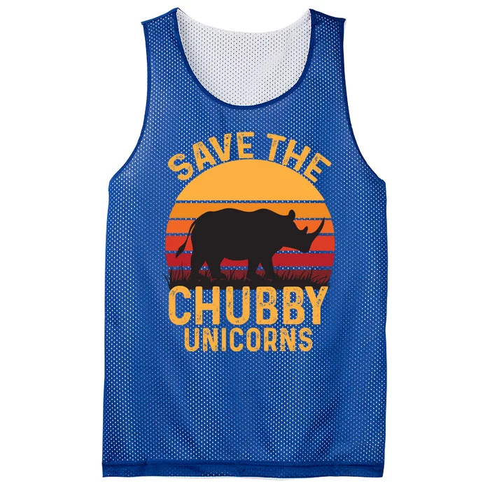 Save The Chubby Unicorns Gift Mesh Reversible Basketball Jersey Tank