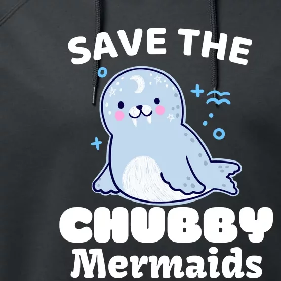 Save The Chubby Mermaids Performance Fleece Hoodie