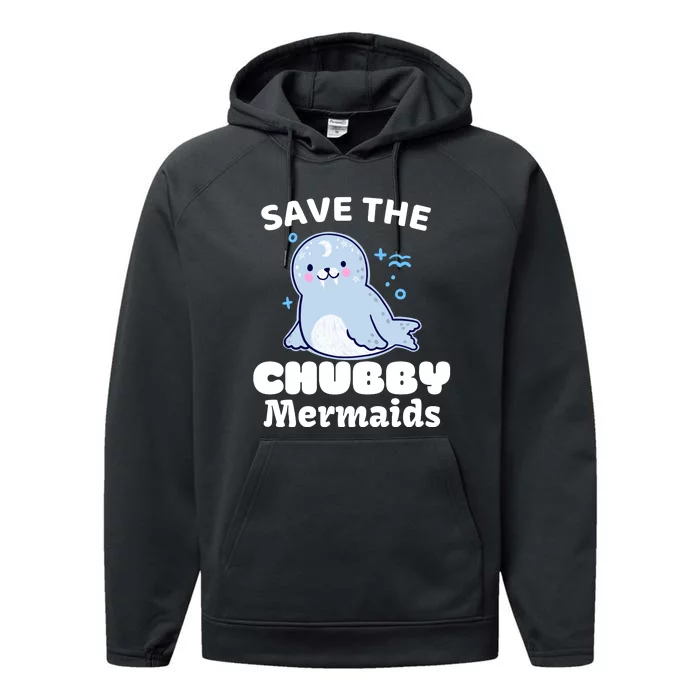 Save The Chubby Mermaids Performance Fleece Hoodie