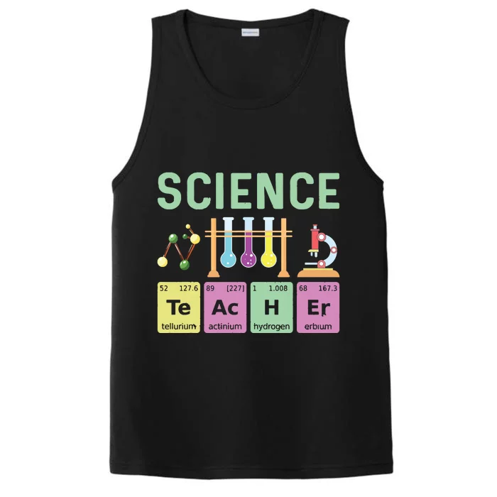 Science Teacher Chemist Physicist Vintage Performance Tank