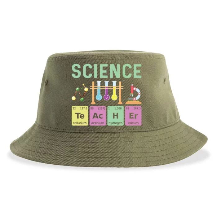 Science Teacher Chemist Physicist Vintage Sustainable Bucket Hat